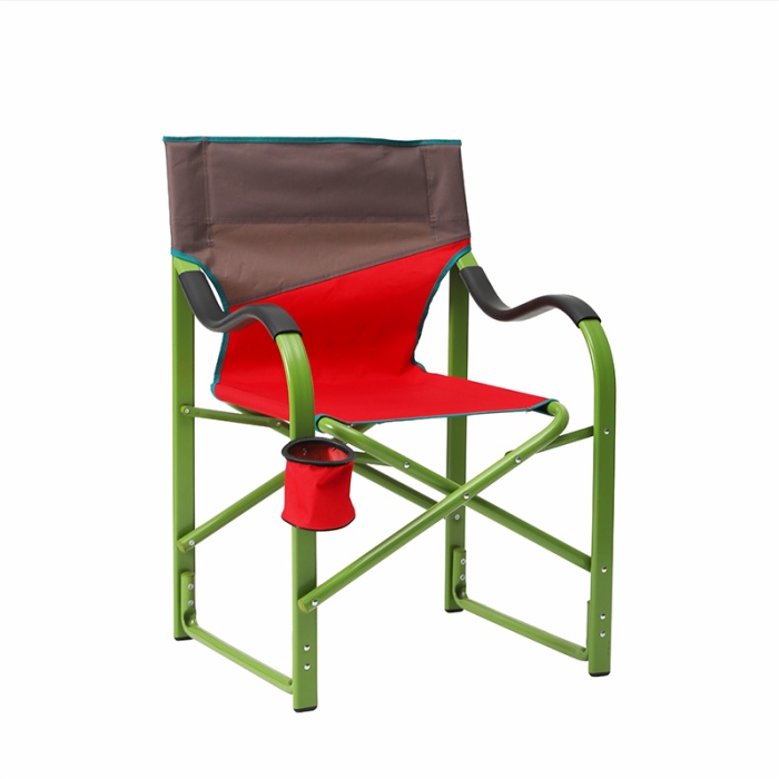 Directors Portable Heavy Duty Folding Outdoor Foldable Metal Camping Chair