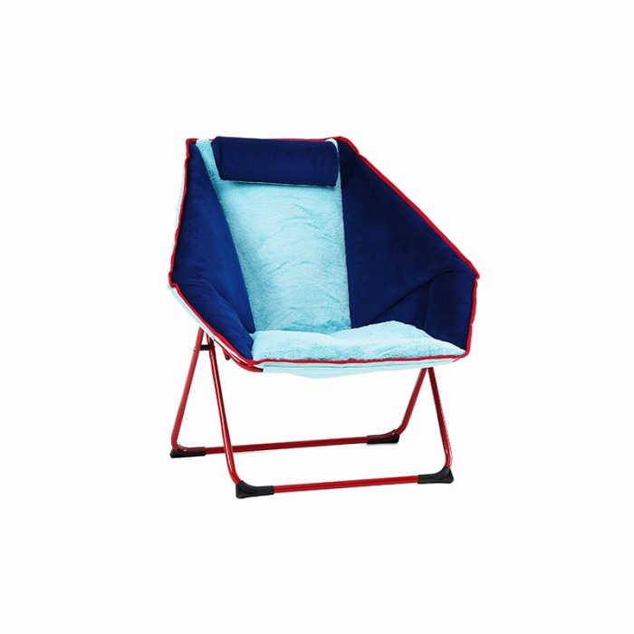 Oversized Portable Foldable High Comfortable Round Camping Moon Diamond Saucer Chair