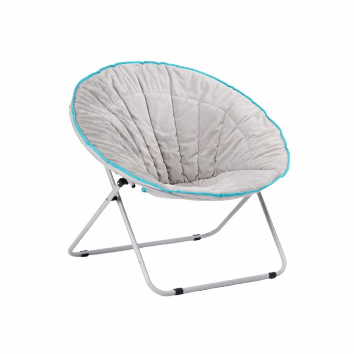 Folding Cozy Chair/Faux Fur Saucer Chair for Bedroom Outdoor Indoor Moon Chair