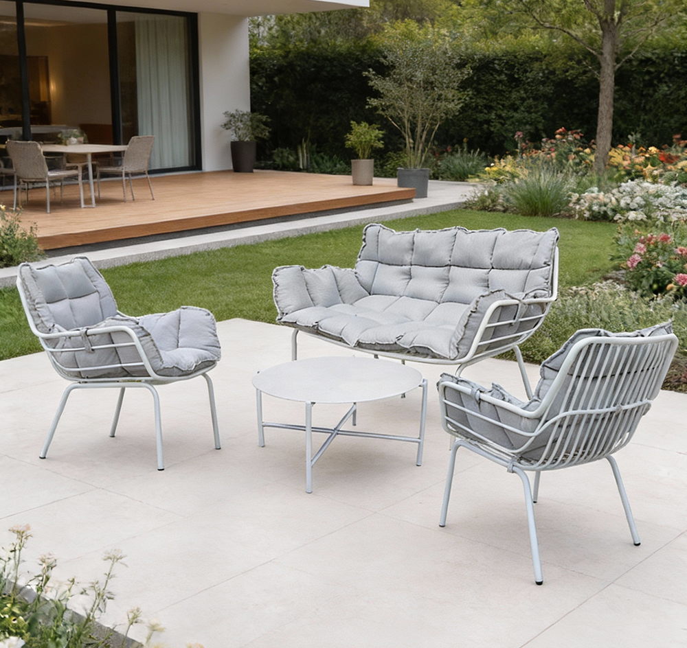 Steel Outdoor KD Sofa Set 2015