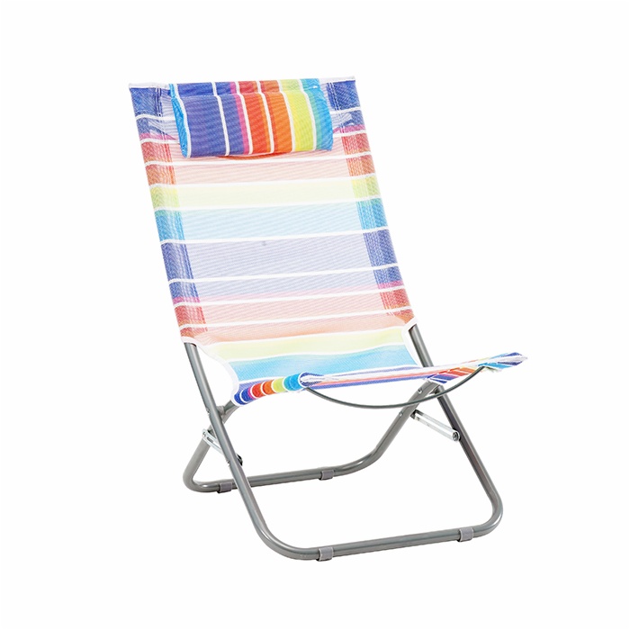 Portable Outdoor Aluminum Beach Lounge Chair Recliner Low Seat Foldable Backpack Beach Chairs