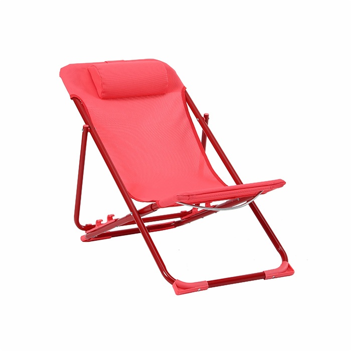 Price Outdoor Furniture Folding Steel Sling Adjustable Three Position Beach Chair