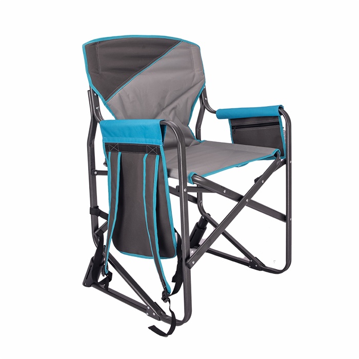 Outdoor Portable Folding Rocker Suspension Shock Absorber Beach Fishing Camping Chair