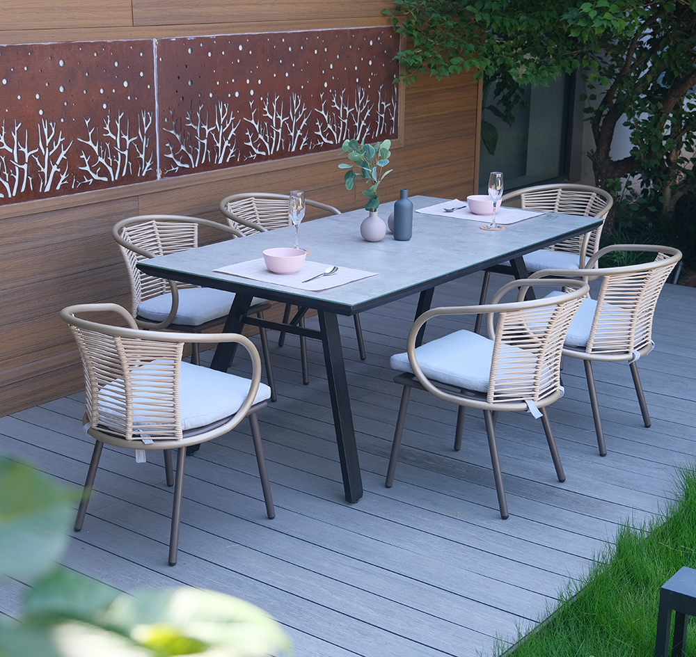 Aluminum Outdoor Dining Set 7PCS 4003