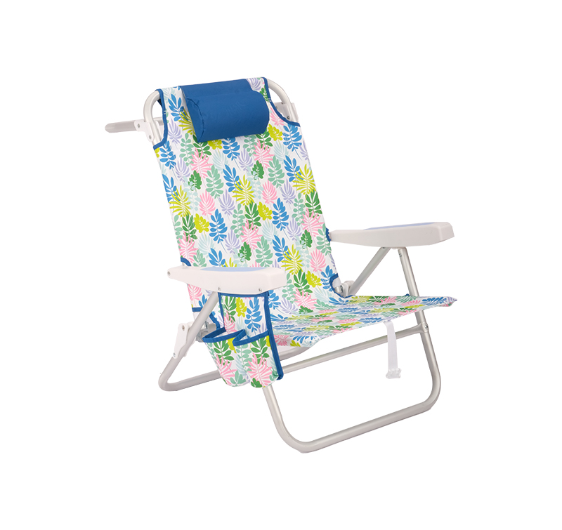 Backpack Beach Chair with Cool Resin Arms & Cup Holders