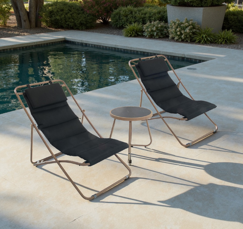 Compact SF6409 Bistro Set, Ideal for Outdoor Dining and Coffee in the Garden