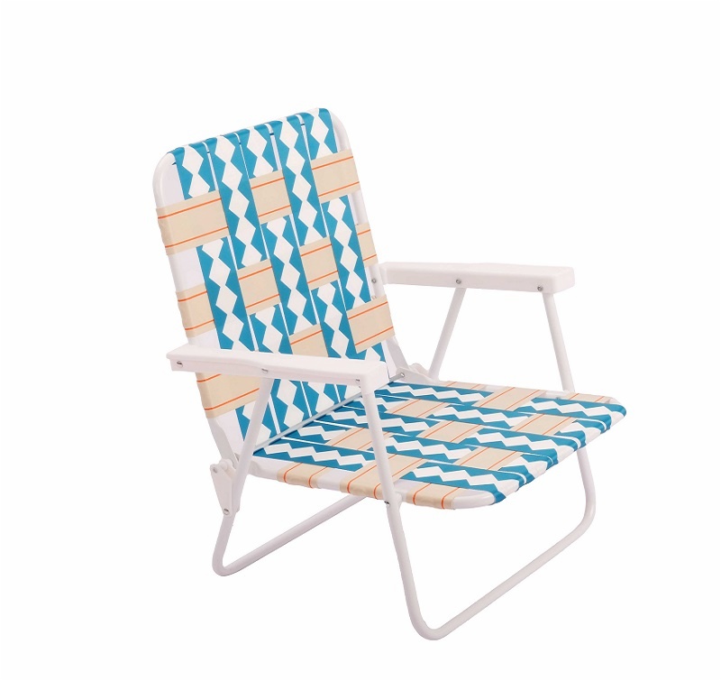 Model Foldable Portable PP Bandage or Nylon Webbing Lawn Beach Chairs for Park Concert