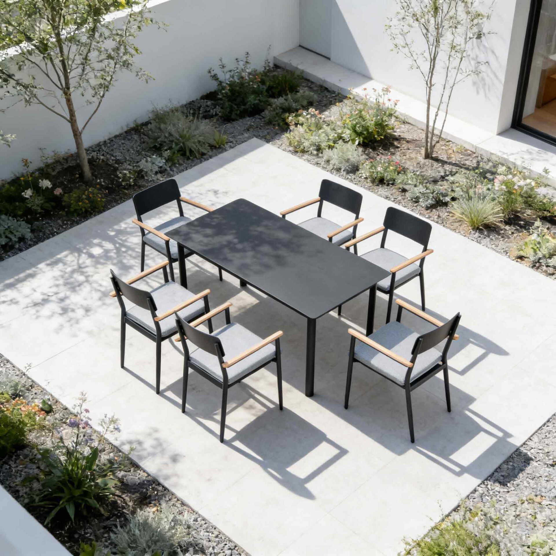 Flint Aluminum 7PC Outdoor Dining Set AF2007