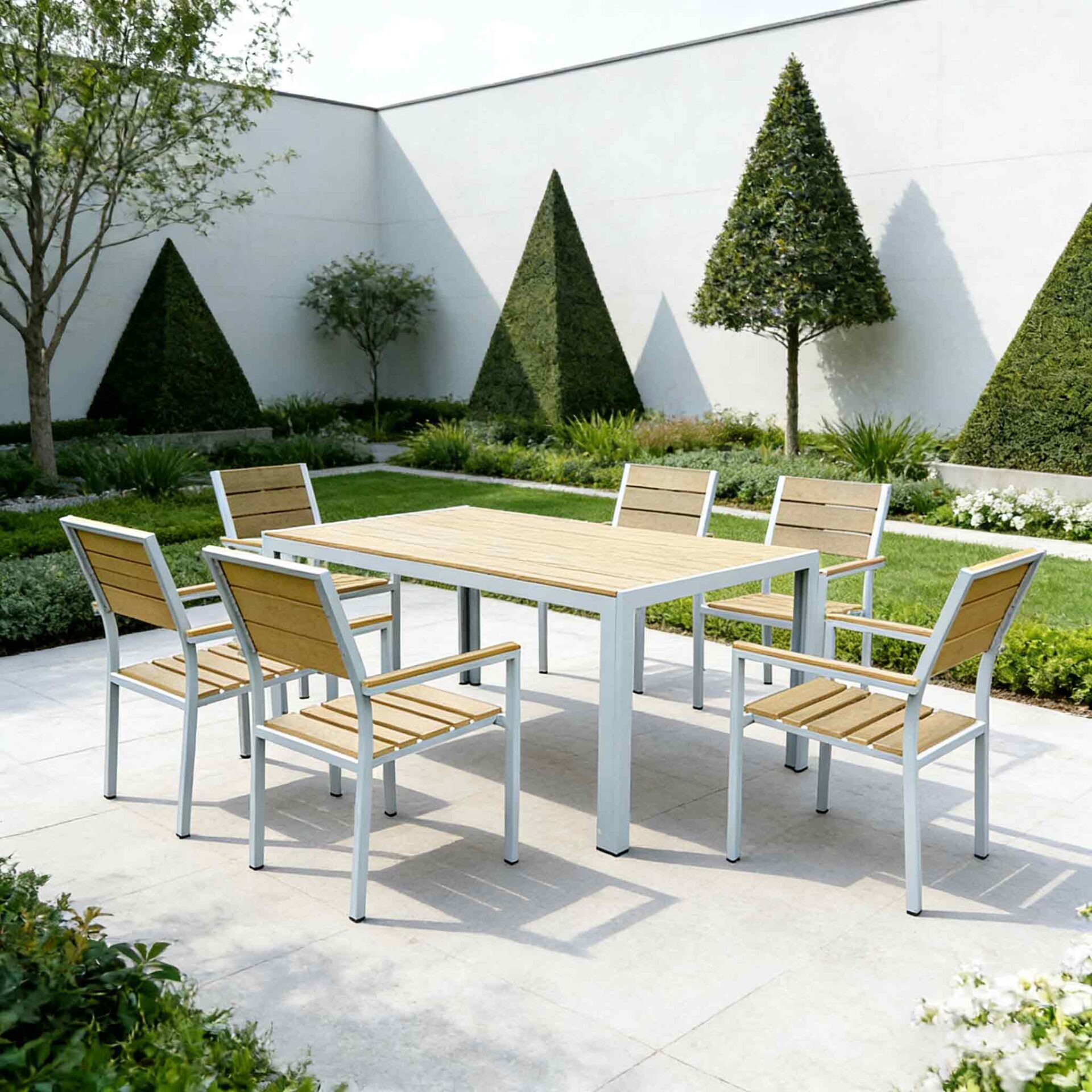 Aluminum Outdoor Dining Set 7PCS Set