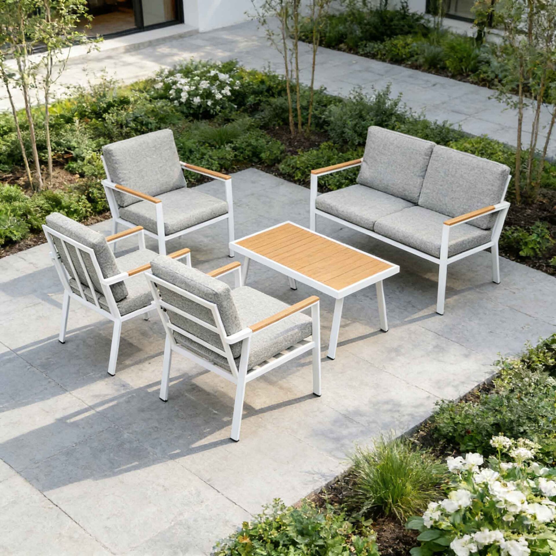 Steel Outdoor KD Sofa Set 2003