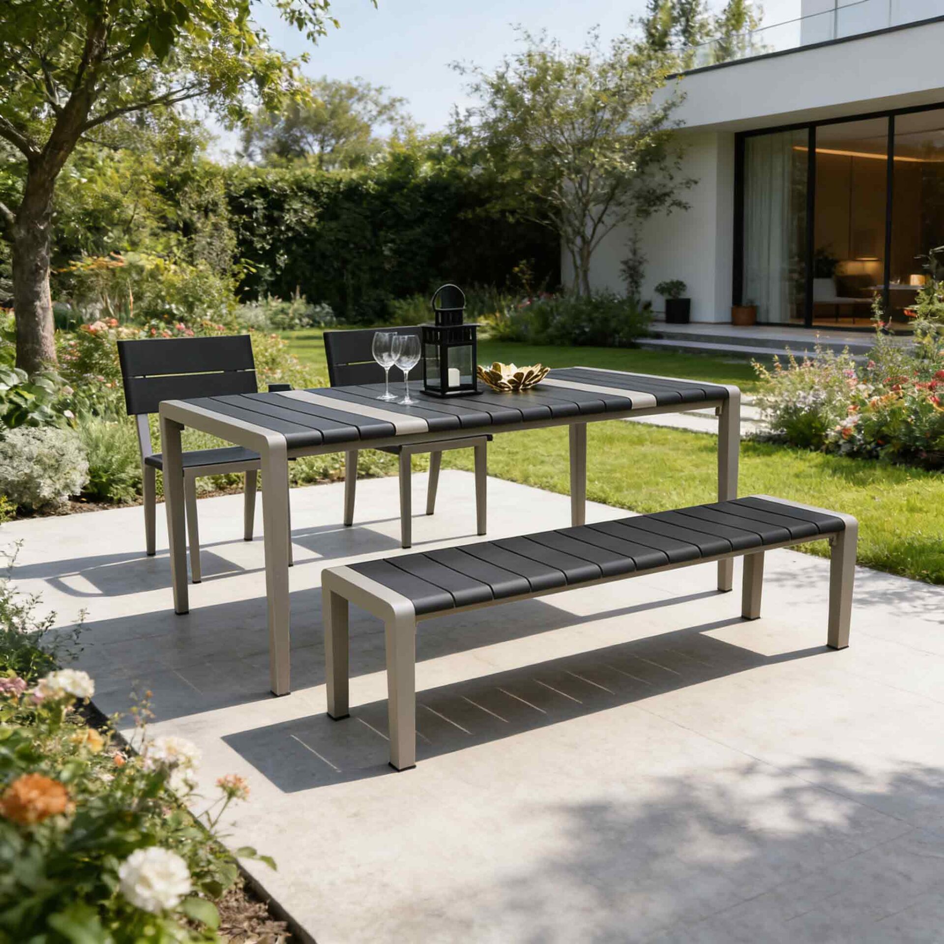 Aluminum Outdoor Dining Set (2027A & 2027B Optional)